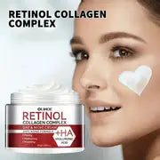 Crema para la piel humectante facial de colágeno retinol